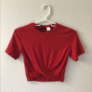 ✰RED TWISTED SHORT SLEEVE ✰